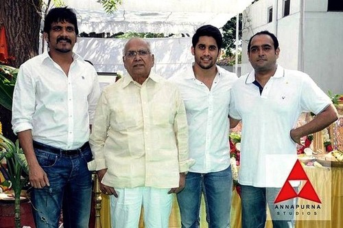'Manam' Movie Muhurat Opening - Nagarjuna, Naga Chaitanya