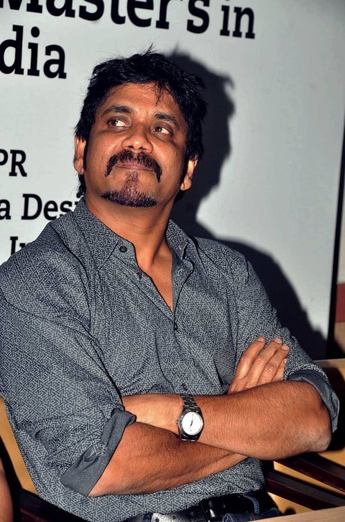 Nagarjuna at AISFM Film School and JNAFU's Announcement in Hyderabad